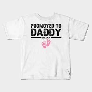 promoted to daddy est 2020 Kids T-Shirt